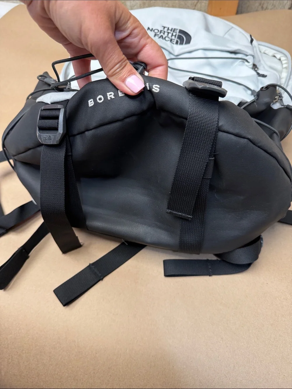 The North Face Men’s Borealis Backpack - White and Black